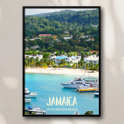 Jamaica - Ocho Rios Bay Beach Poster Print