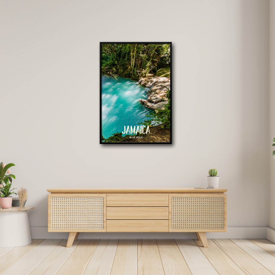 Jamaica - Blue Hole Poster Print