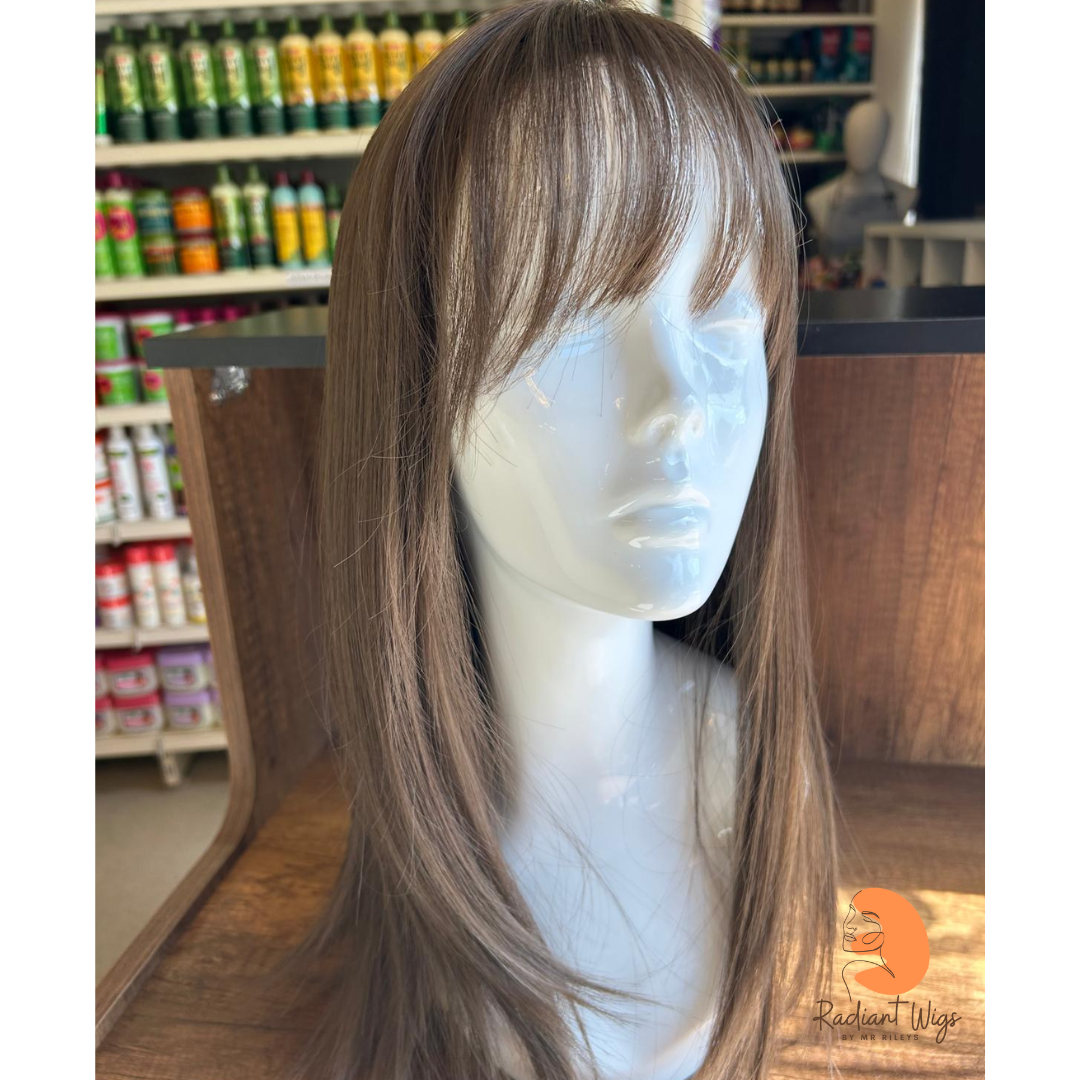 Michelle - 18", Straight, Synthetic Wig - Ash Brown