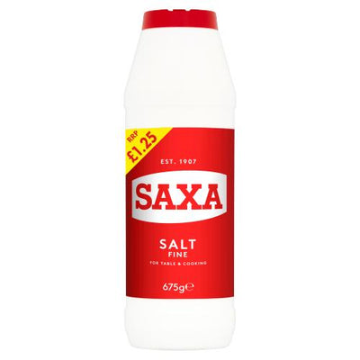 Saxa Fine Salt 675g