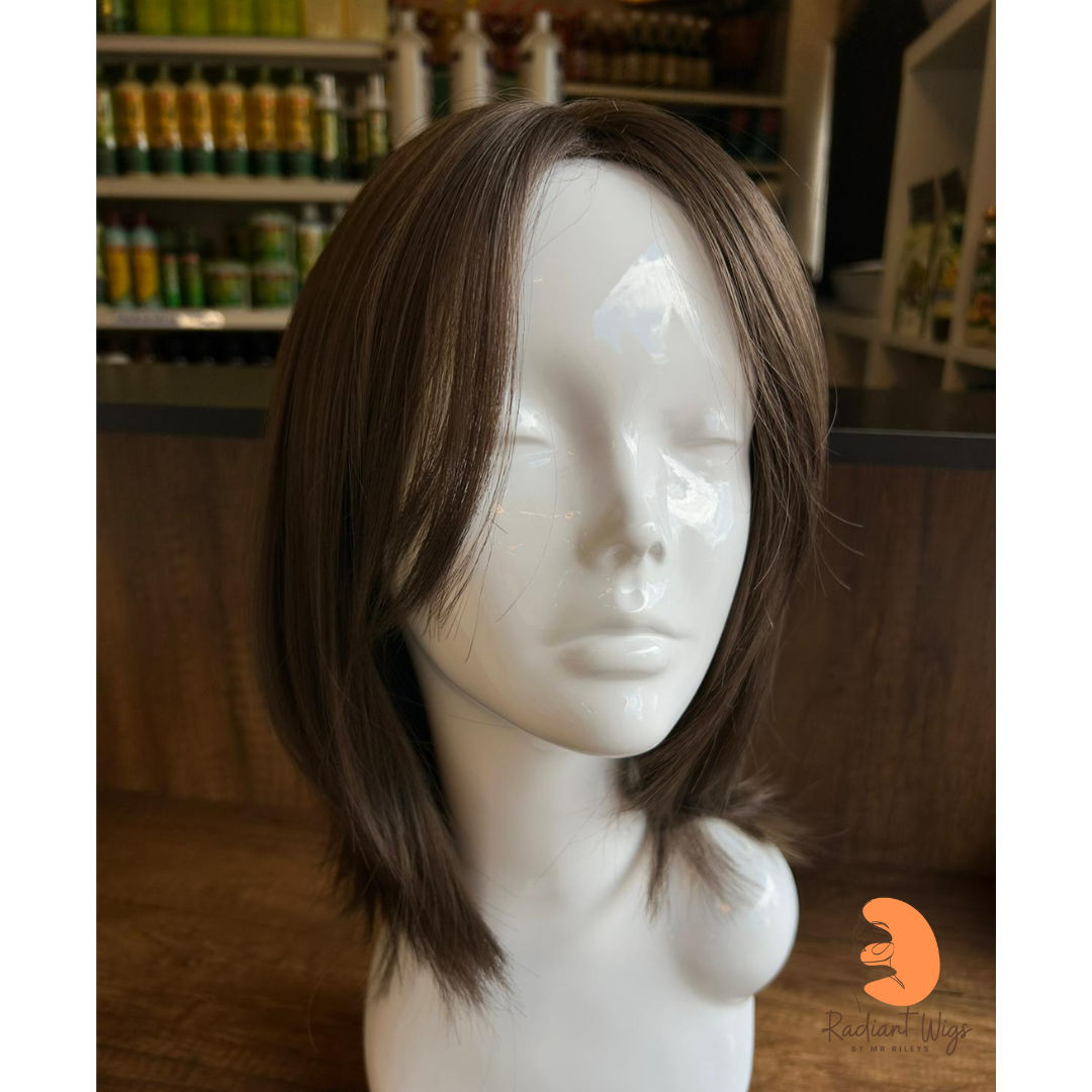 Monica - 14", Straight, Synthetic Wig - Ash Brown