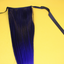 Silky Straight Synthetic Ponytail - Blue Ombre - 20"