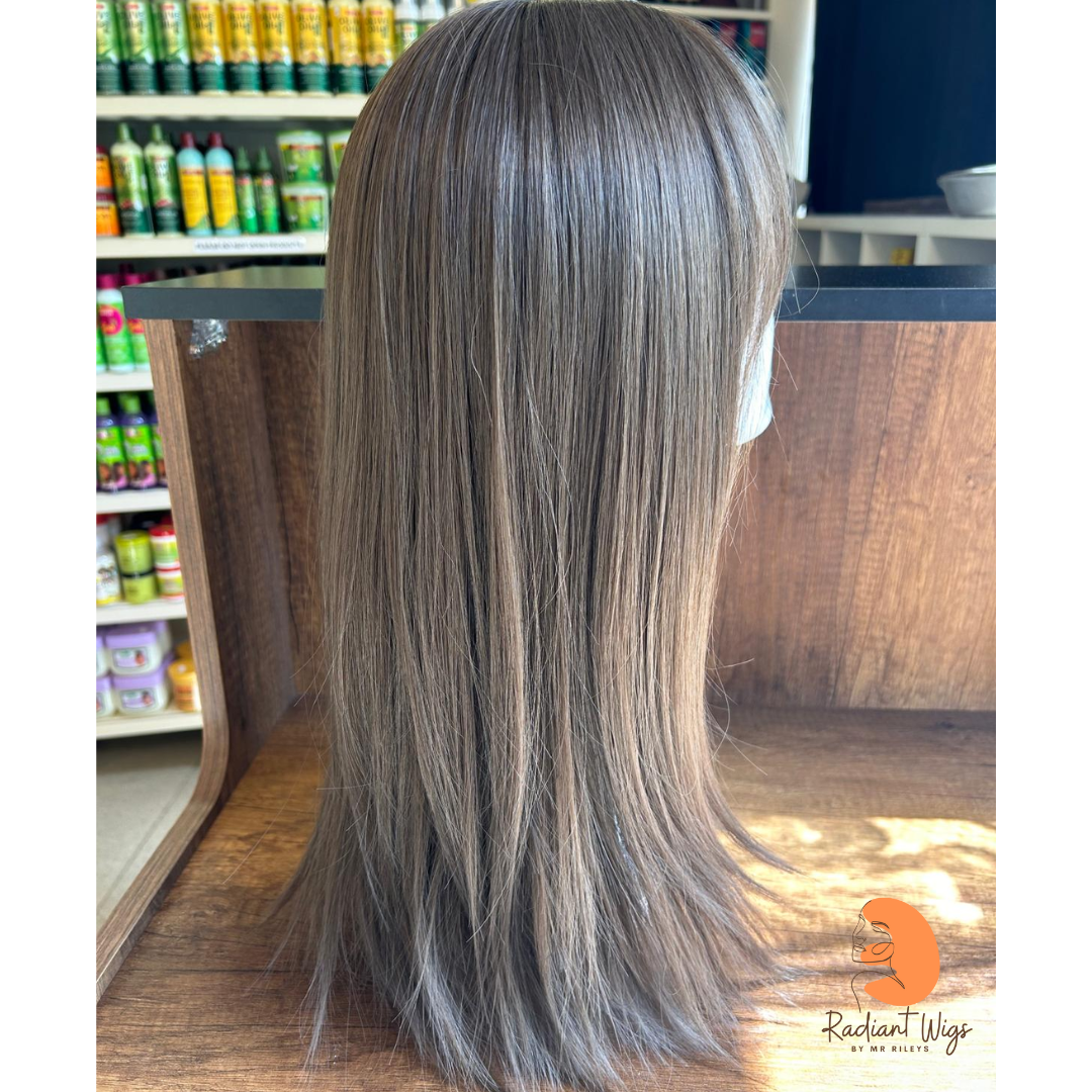 Michelle - 18", Straight, Synthetic Wig - Ash Brown