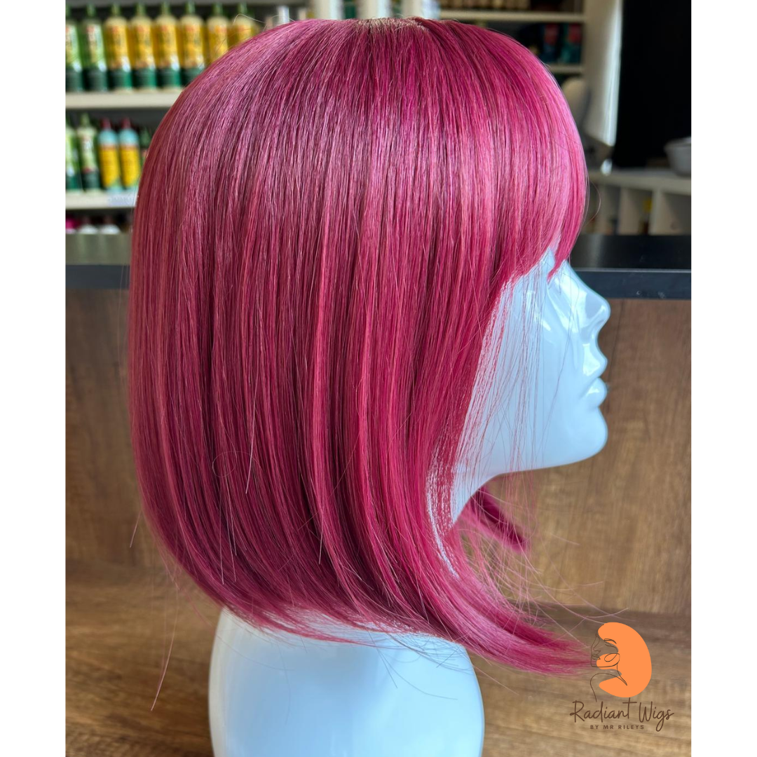 Mandy - 12", Straight, Synthetic Wig - Raspberry Red