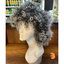 Curly Sue - 13", Curly Synthetic Wig - Grey