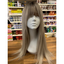 Harley - 23", Straight, Synthetic Wig - Grey with Brown Roots