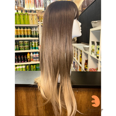 Jenny - 25", Straight, Synthetic Wig - Brown & BlondeOmbre