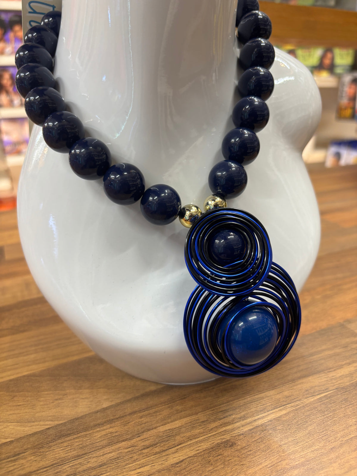 Deep Blue Statement Necklace