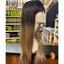 Alyssa - 28", Straight, Synthetic Wig - Dark Brown & Grey Ombre