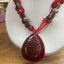 Red & Silver Statement Necklace