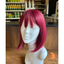 Mandy - 12", Straight, Synthetic Wig - Raspberry Red