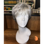 Fern - 8", Straight, Human/Synthetic Blend Wig - Grey