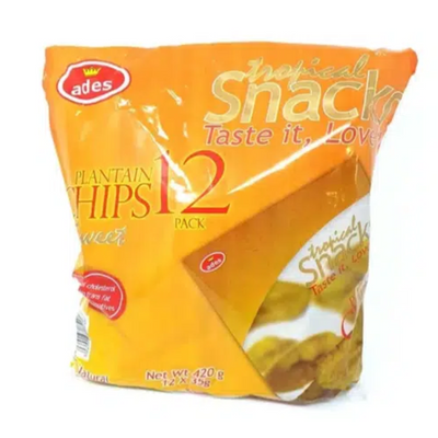 Ades Tropical Snacks - Plantain Chips (Sweet) (12 x 35g)