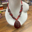 Red & Silver Statement Necklace