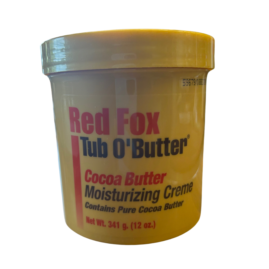 Red Fox Tub O'Butter Cocoa Butter Moisturising Creme 12oz