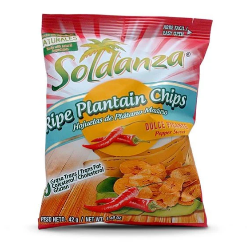 Soldanza Maduritos Plantain Chips - Sweet Pepper 71g
