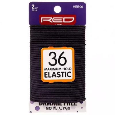 Red By Kiss: 36pcs Max Hold Elastic - Black 2mm HEB06