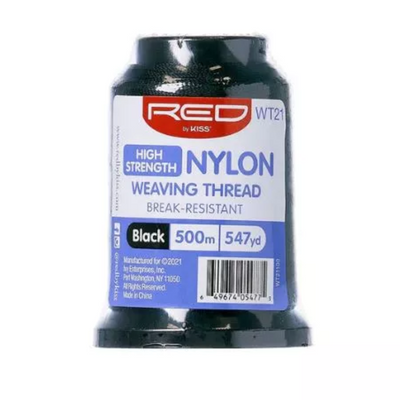 Red By Kiss: Nylon Weaving Thread - Black 500m WT21