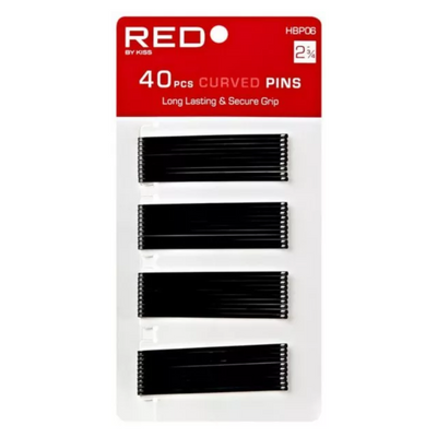 Red By Kiss: 40pcs Curved Pins (2.75") HBP06