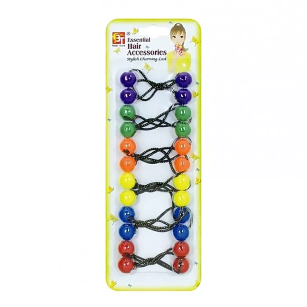 BT: Ponytail Holders - Purple, Green, Orange, Yellow #07114