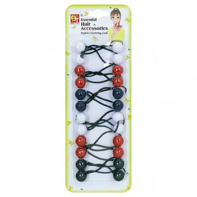 BT: Ponytail Holders - White, Red, Dark Navy, Black #07112