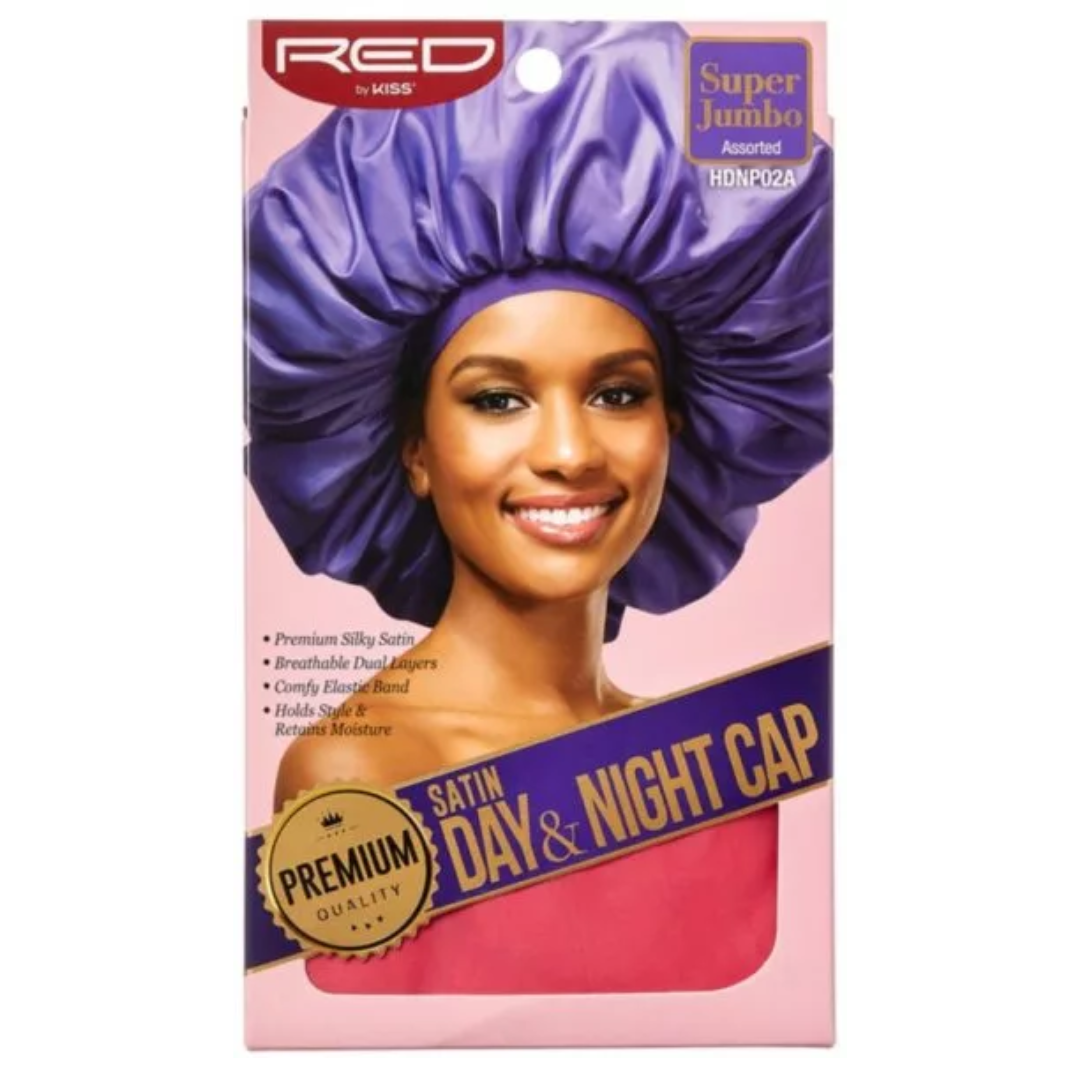 Red By Kiss: Satin Day &amp; Night Cap - Assorted Jumbo HDNP02A