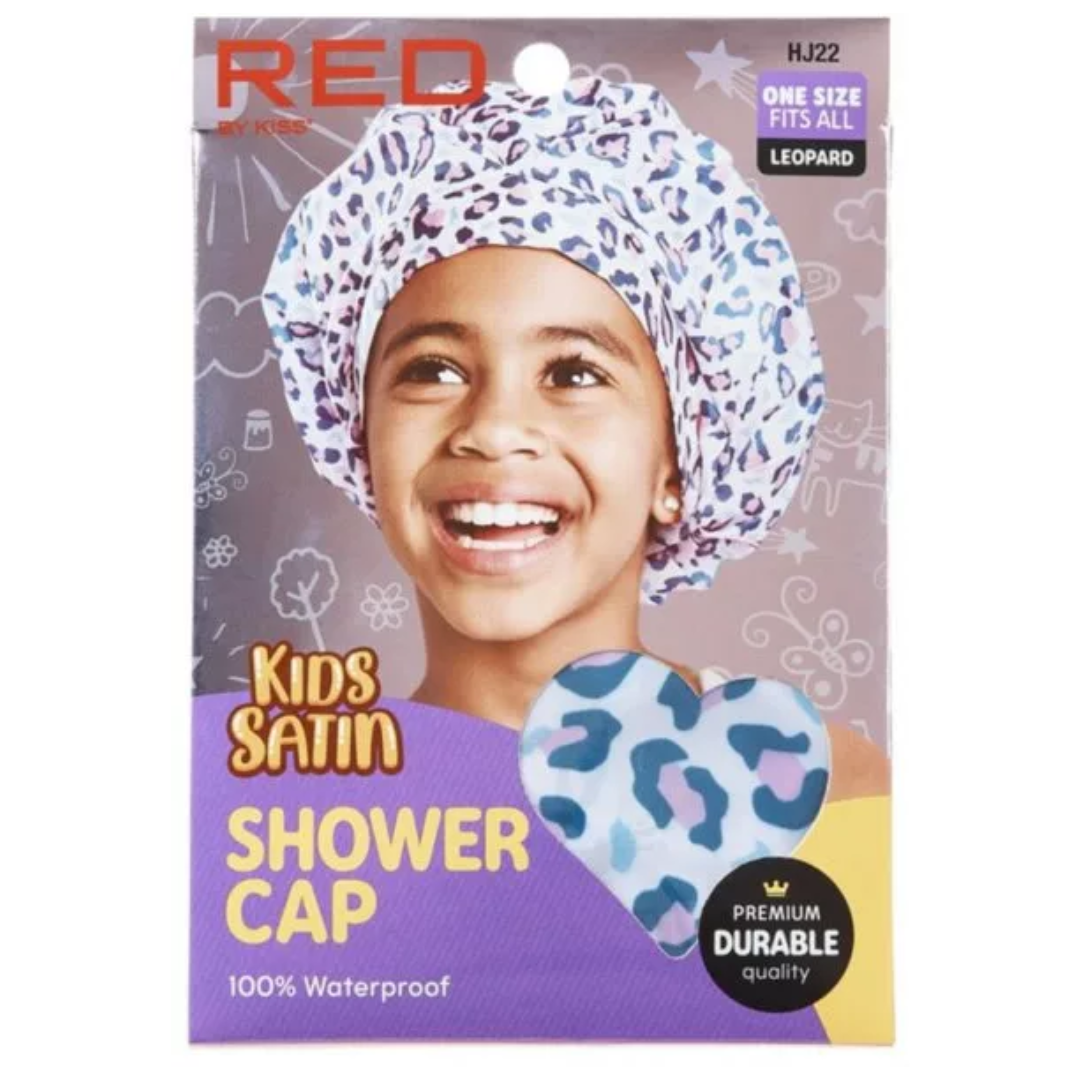 Red By Kiss: Kids Satin Shower Cap - Leopard HJ22