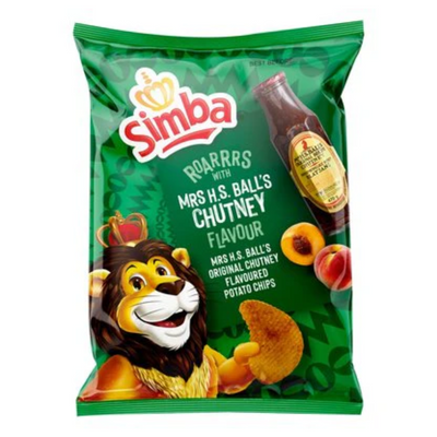 Simba Chutney Flavoured Potato Chips 120g