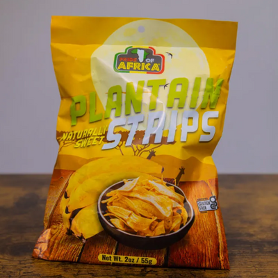 Pride of Africa Plantain Strips - Naturally Sweet 55g