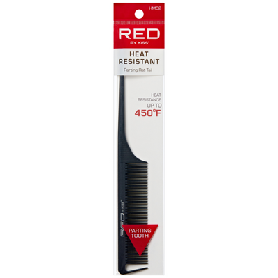 Red By Kiss Heat Resistant Parting Rat Tail Comb HM02