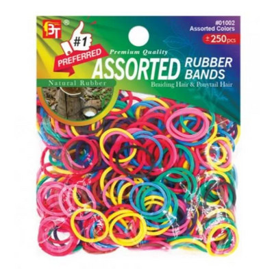 BT Assorted Rubber Bands - 250pcs