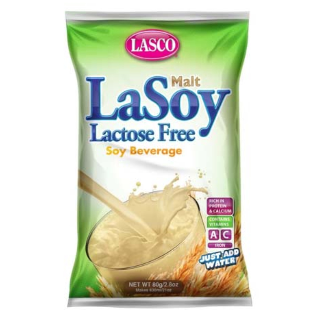 Lasco LaSoy Malt Lactose Free Soy Beverage 80g