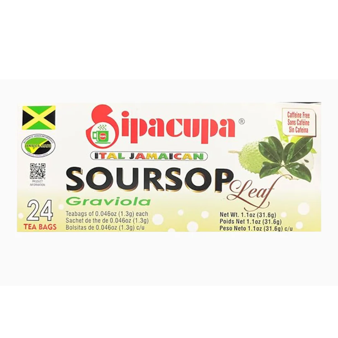 Sipacupa Soursop (Graviola) Leaf Herbal Tea - 24 Tea bags