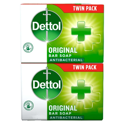 Dettol Antibacterial Bar Soap 100g - Twin Pack