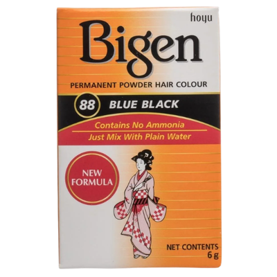 Bigen Permanent Powder Hair Colour 6g - Blue Black 88