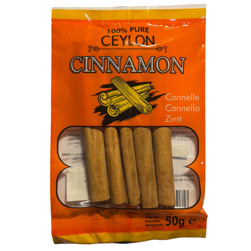 100% Pure Ceylon Cinnamon Sticks 50g