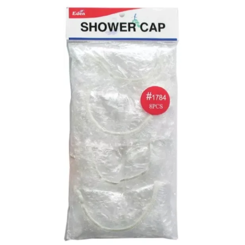 Eden Clear Shower Cap 8pcs #1784
