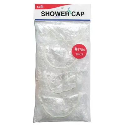 Eden Clear Shower Cap 8pcs #1784