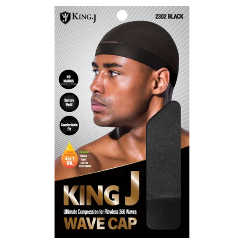 King J Wave Cap - Black #2302