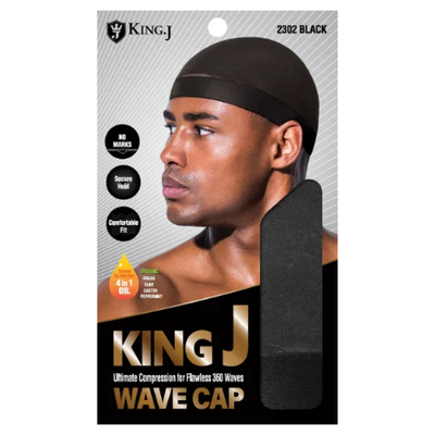 King J Wave Cap - Black #2302