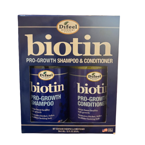 Difeel Biotin Pro-Growth Shampoo & Conditioner Bundle 12oz