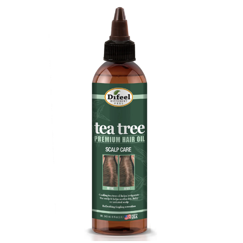 Difeel Scalp Care Premium Natural Hair Oil - Tea Tree Oil 8oz