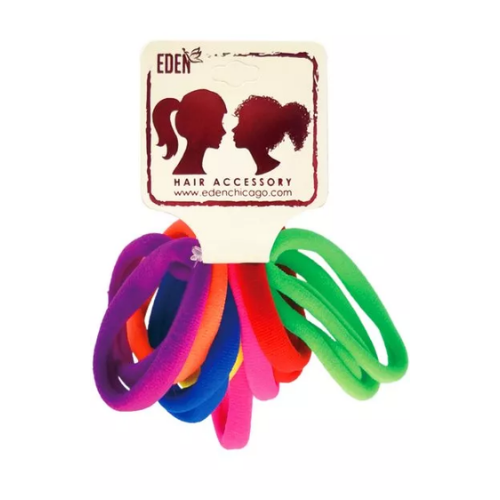 Eden Nylon Ponytail Holders - 14cm (Assorted Colours) #64144