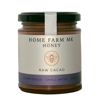 Cacao Honey - Naturally Flavoured Pure, Raw English Honey with Raw Cacao 227g