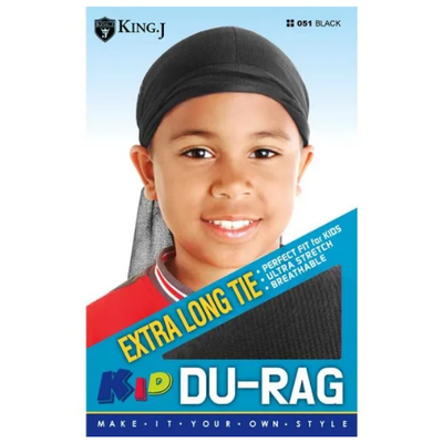 King J Kids Durag - Black #051