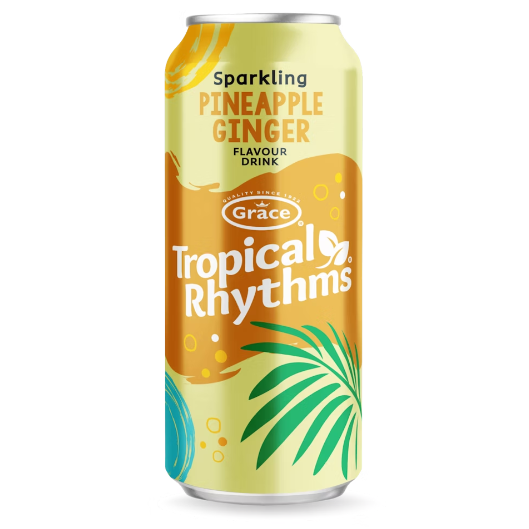 Tropical Rythams Grace Tropical Rhythms - Sparkling Pineapple Ginger Drink 330ml – Riley ...