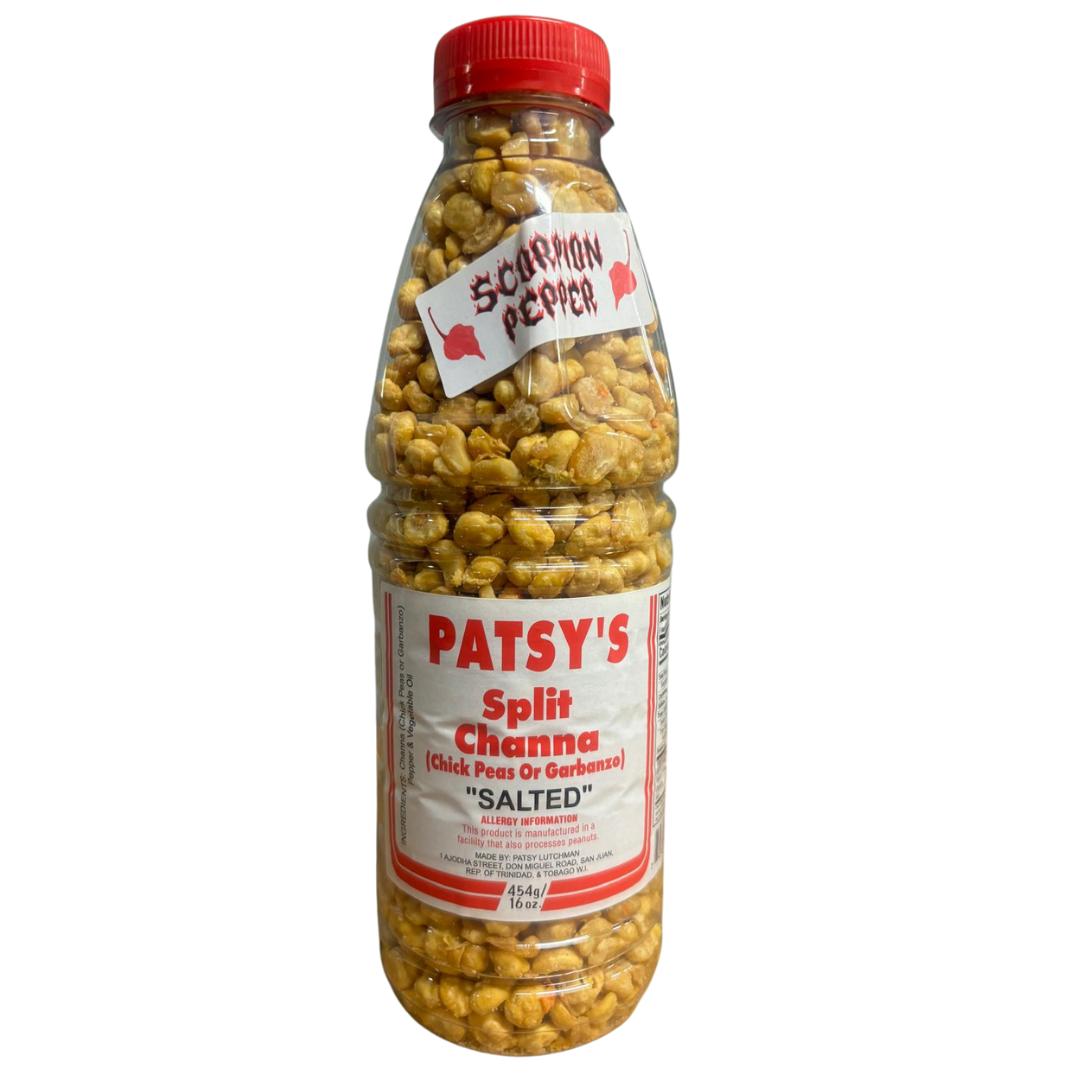 Patsy's Split Channa - Salted with Scorpion Pepper 16oz