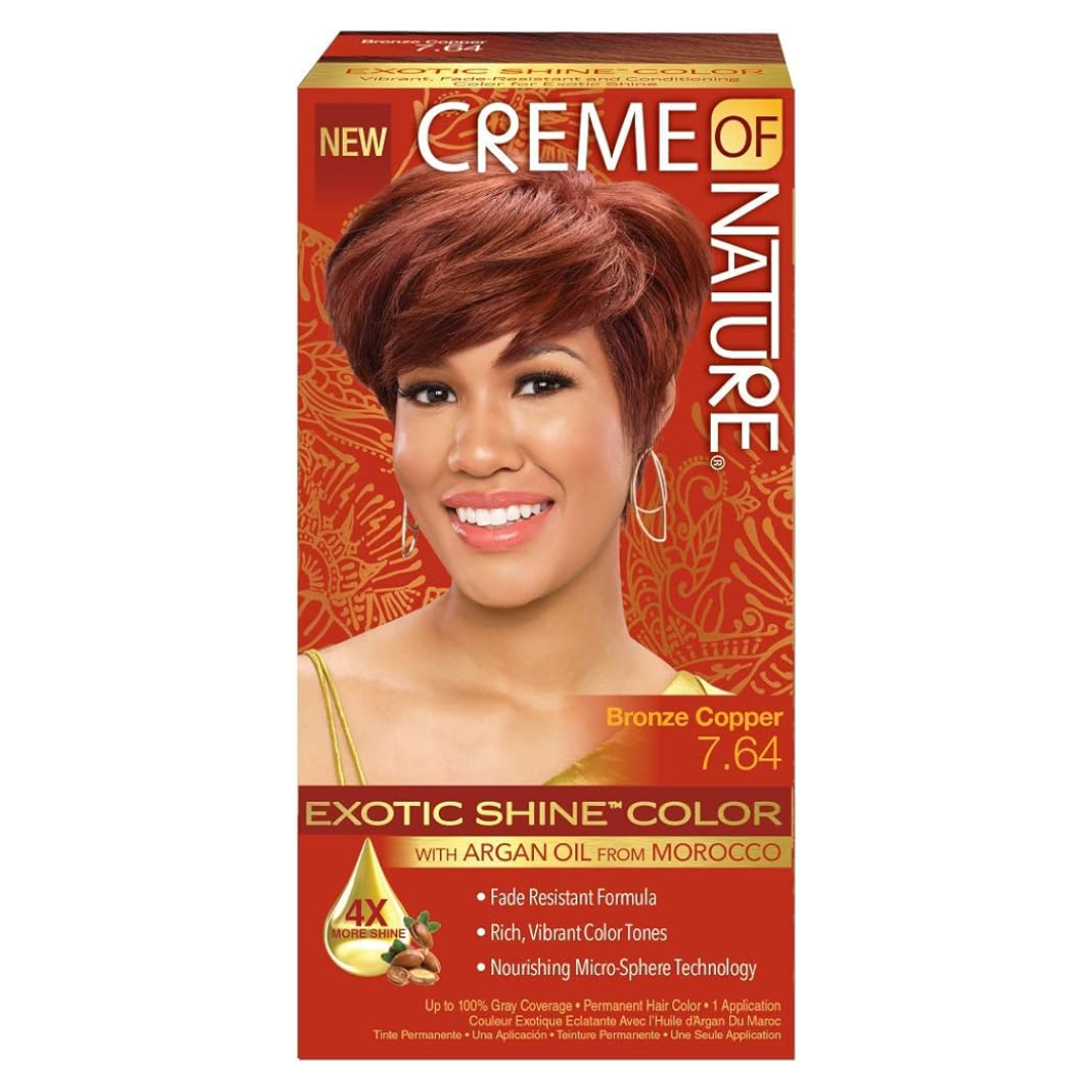 Creme Of Nature Exotic Shine Colour - Bronze Copper 7.64