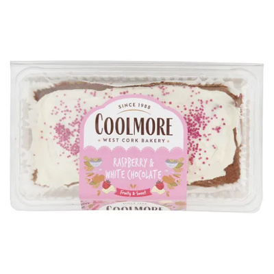 Coolmore Raspberry and White Chocolate Cake 380g
