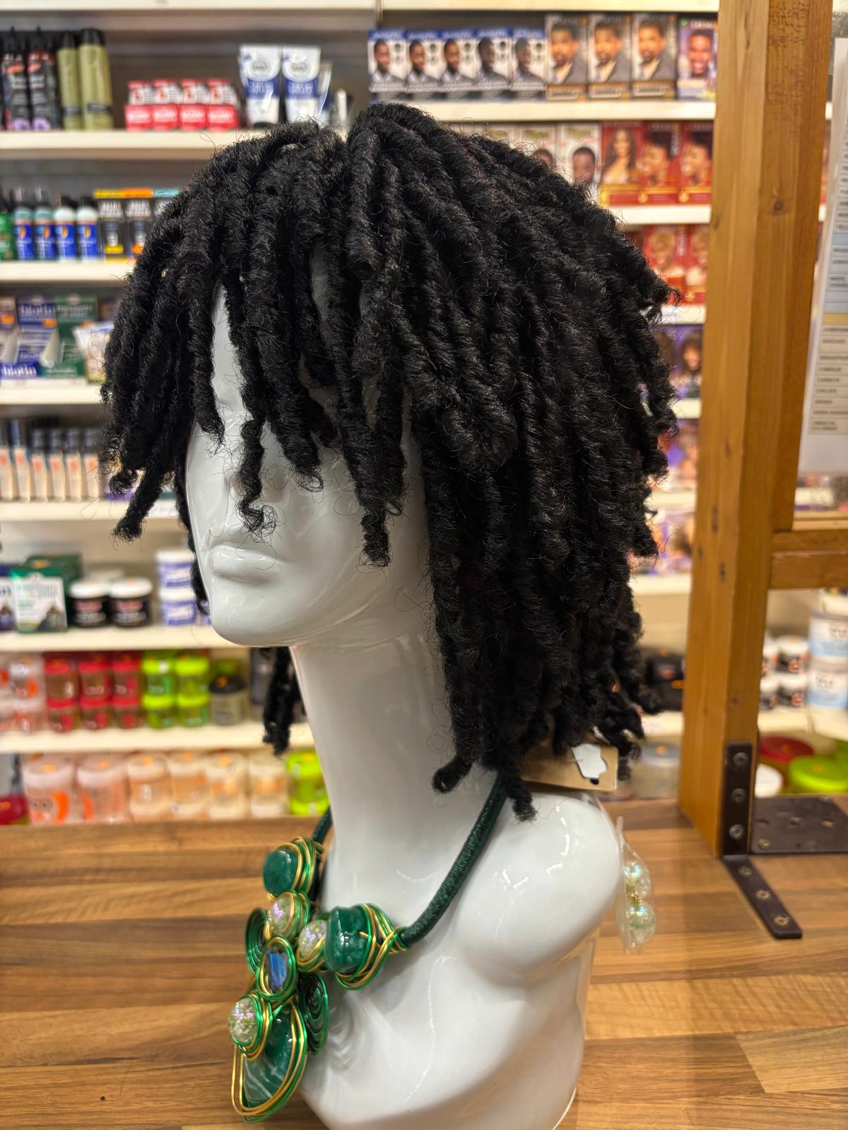 Tyra 3 - 10", Dreadlock Synthetic Wig - Black